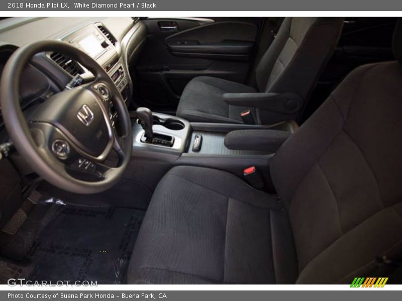 White Diamond Pearl / Black 2018 Honda Pilot LX