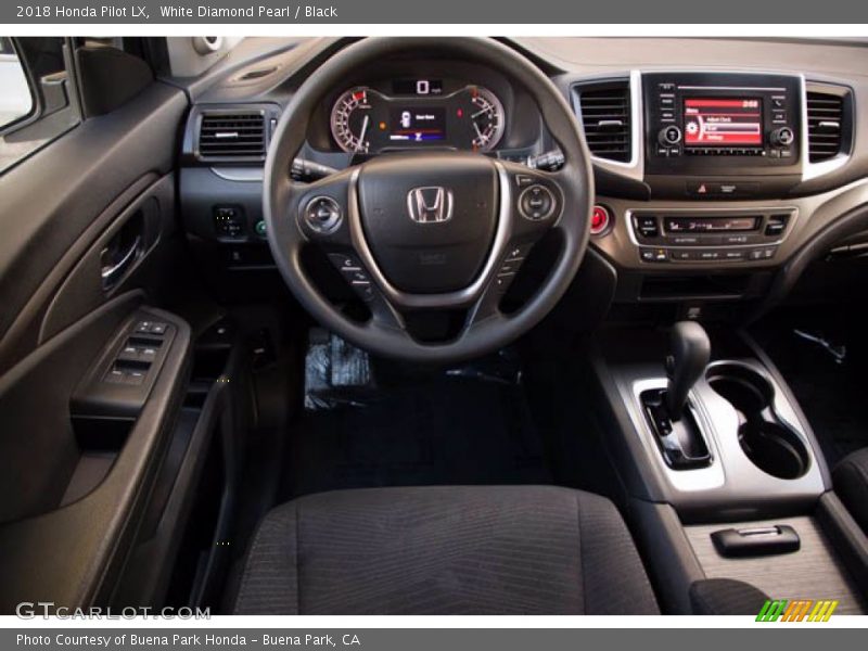 White Diamond Pearl / Black 2018 Honda Pilot LX