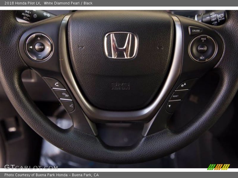 White Diamond Pearl / Black 2018 Honda Pilot LX