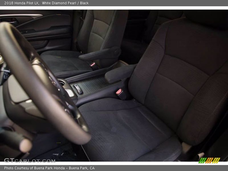 White Diamond Pearl / Black 2018 Honda Pilot LX