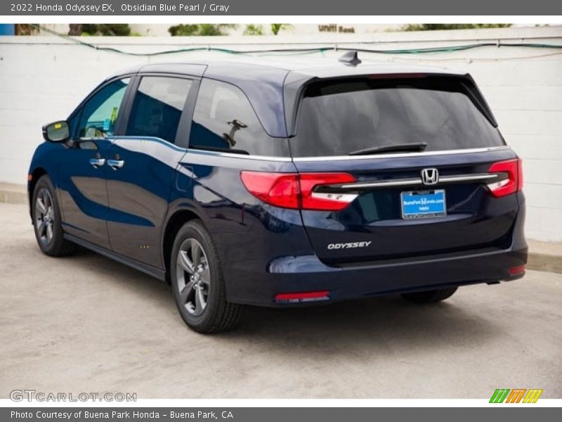 Obsidian Blue Pearl / Gray 2022 Honda Odyssey EX