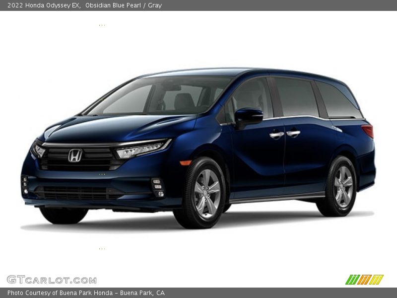 Obsidian Blue Pearl / Gray 2022 Honda Odyssey EX