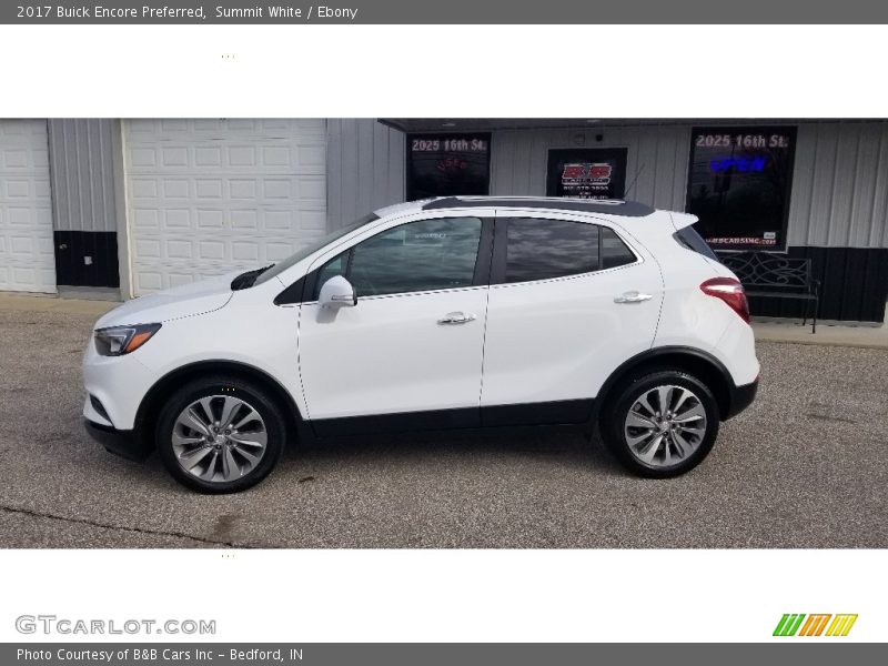 Summit White / Ebony 2017 Buick Encore Preferred