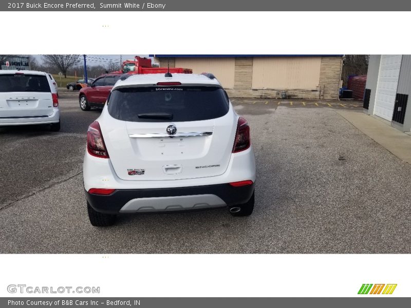 Summit White / Ebony 2017 Buick Encore Preferred