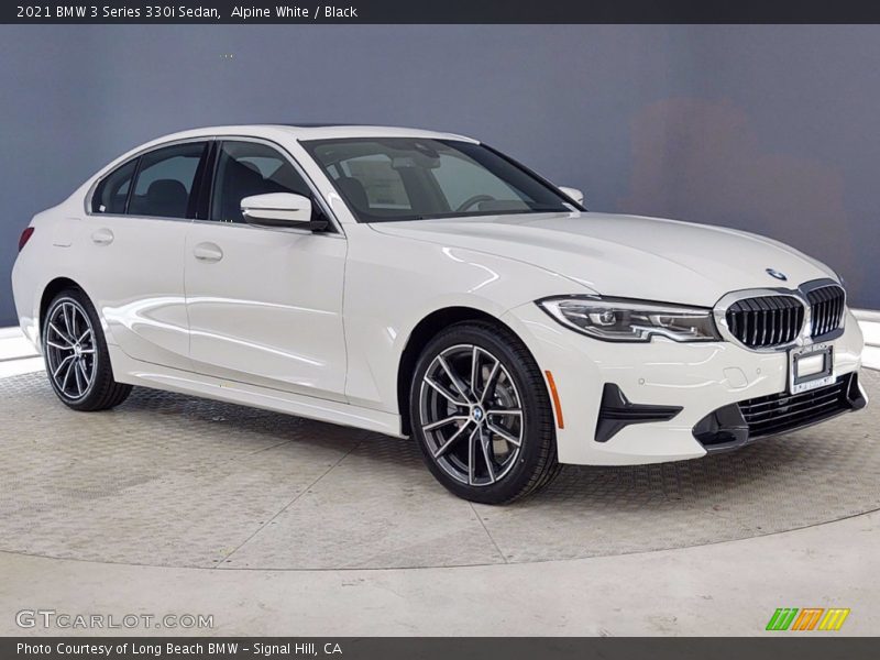 Alpine White / Black 2021 BMW 3 Series 330i Sedan