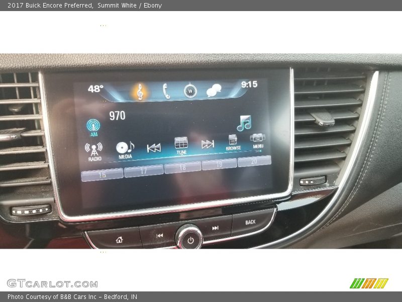Summit White / Ebony 2017 Buick Encore Preferred