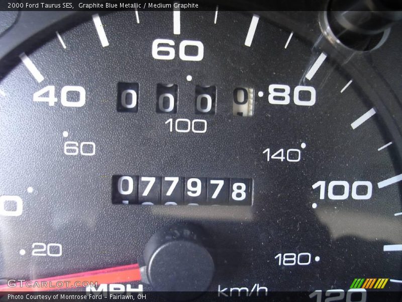 Graphite Blue Metallic / Medium Graphite 2000 Ford Taurus SES