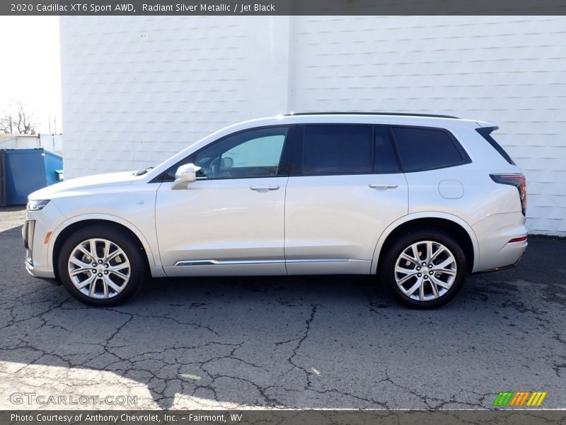 Radiant Silver Metallic / Jet Black 2020 Cadillac XT6 Sport AWD