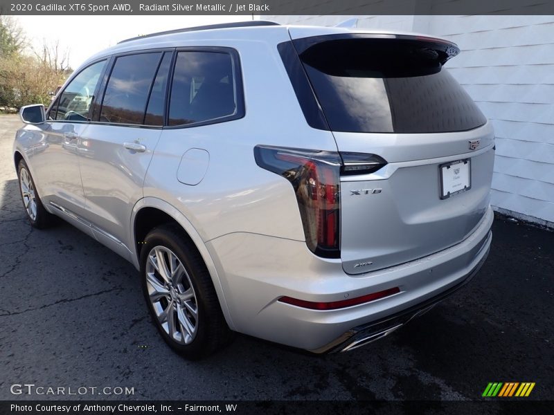 Radiant Silver Metallic / Jet Black 2020 Cadillac XT6 Sport AWD