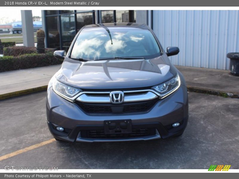 Modern Steel Metallic / Gray 2018 Honda CR-V EX-L