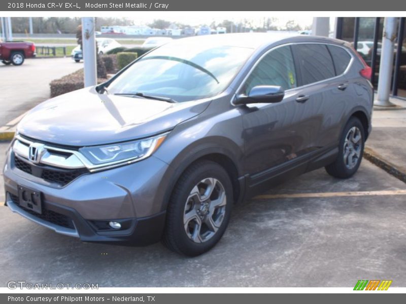 Modern Steel Metallic / Gray 2018 Honda CR-V EX-L