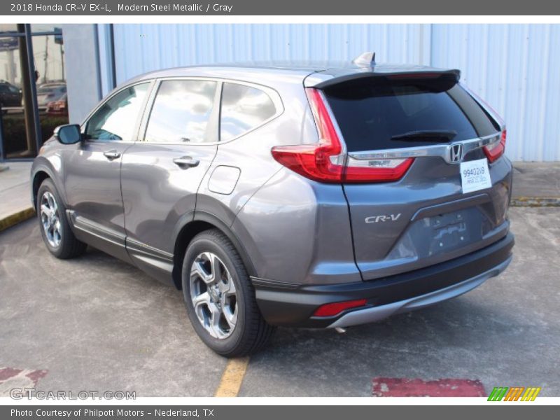 Modern Steel Metallic / Gray 2018 Honda CR-V EX-L