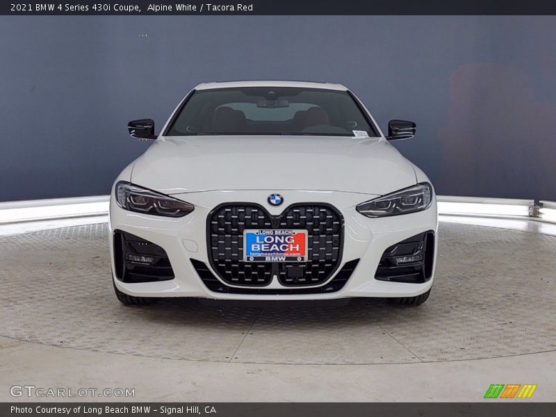 Alpine White / Tacora Red 2021 BMW 4 Series 430i Coupe