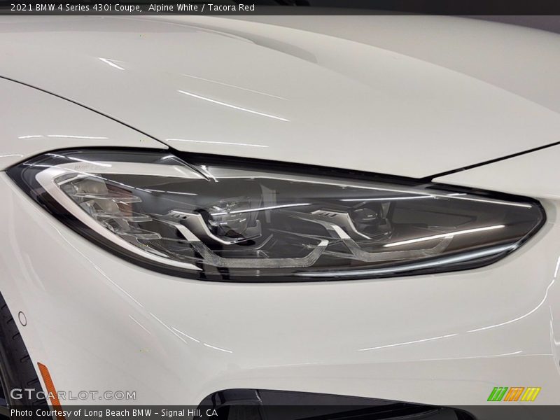Alpine White / Tacora Red 2021 BMW 4 Series 430i Coupe