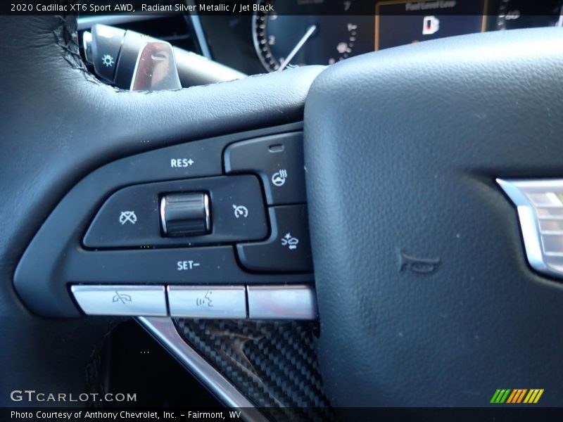 Radiant Silver Metallic / Jet Black 2020 Cadillac XT6 Sport AWD
