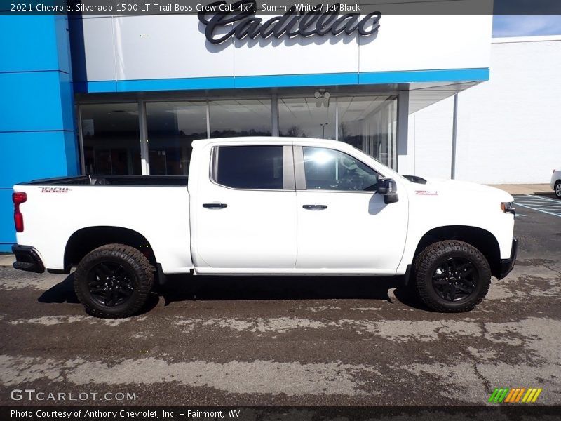 Summit White / Jet Black 2021 Chevrolet Silverado 1500 LT Trail Boss Crew Cab 4x4