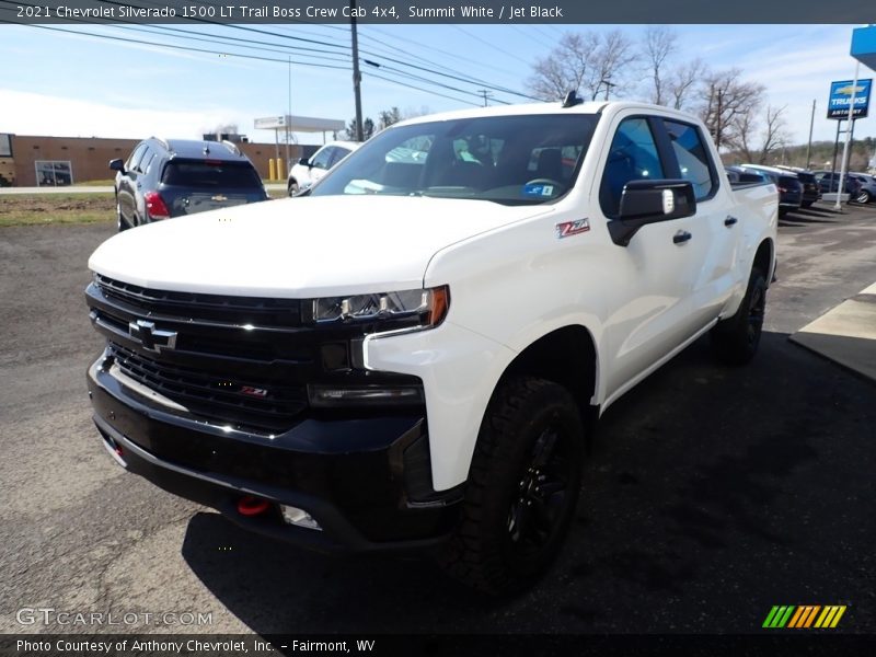 Summit White / Jet Black 2021 Chevrolet Silverado 1500 LT Trail Boss Crew Cab 4x4
