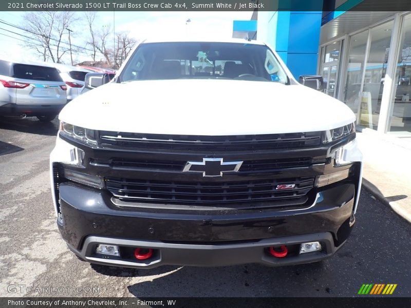 Summit White / Jet Black 2021 Chevrolet Silverado 1500 LT Trail Boss Crew Cab 4x4