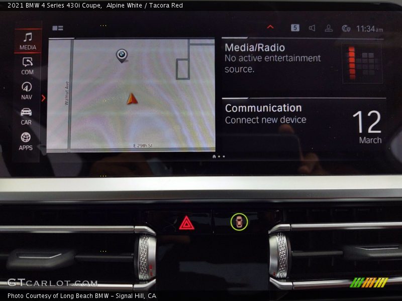 Alpine White / Tacora Red 2021 BMW 4 Series 430i Coupe