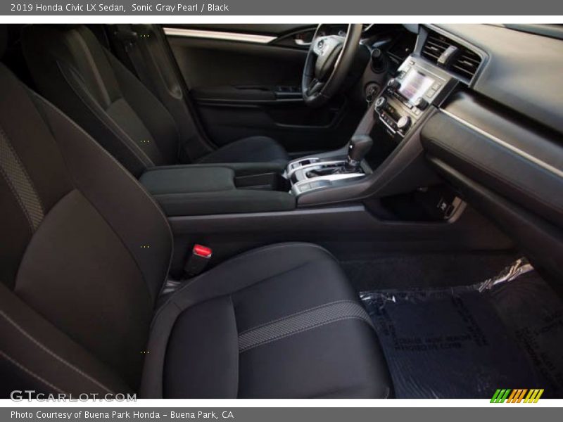 Sonic Gray Pearl / Black 2019 Honda Civic LX Sedan