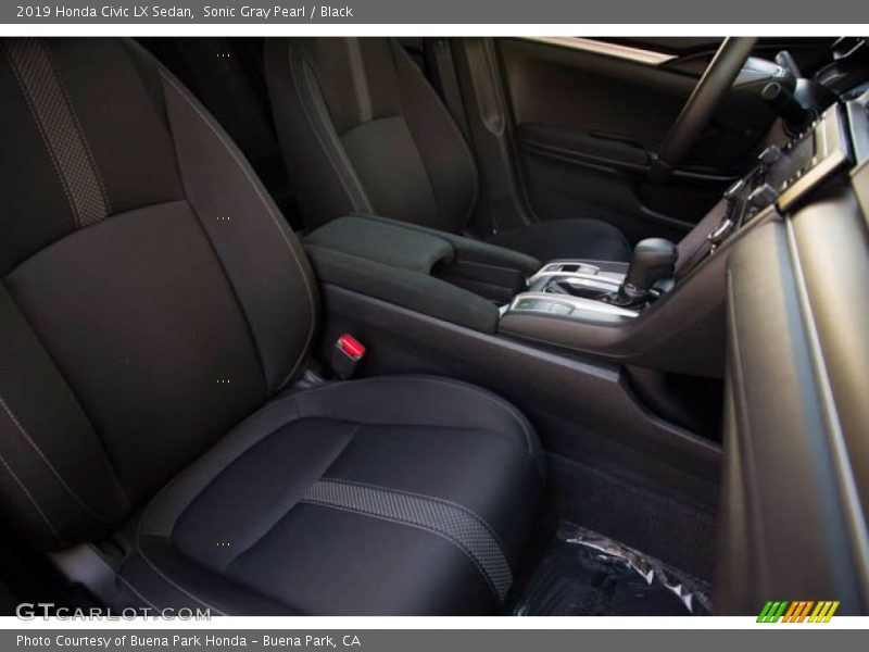 Sonic Gray Pearl / Black 2019 Honda Civic LX Sedan