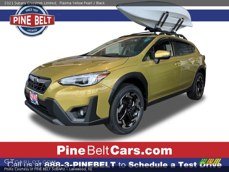 Plasma Yellow Pearl / Black 2021 Subaru Crosstrek Limited