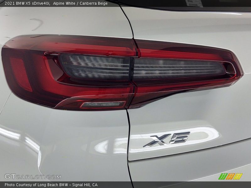 Alpine White / Canberra Beige 2021 BMW X5 sDrive40i