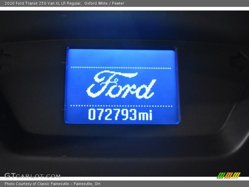 Oxford White / Pewter 2016 Ford Transit 250 Van XL LR Regular