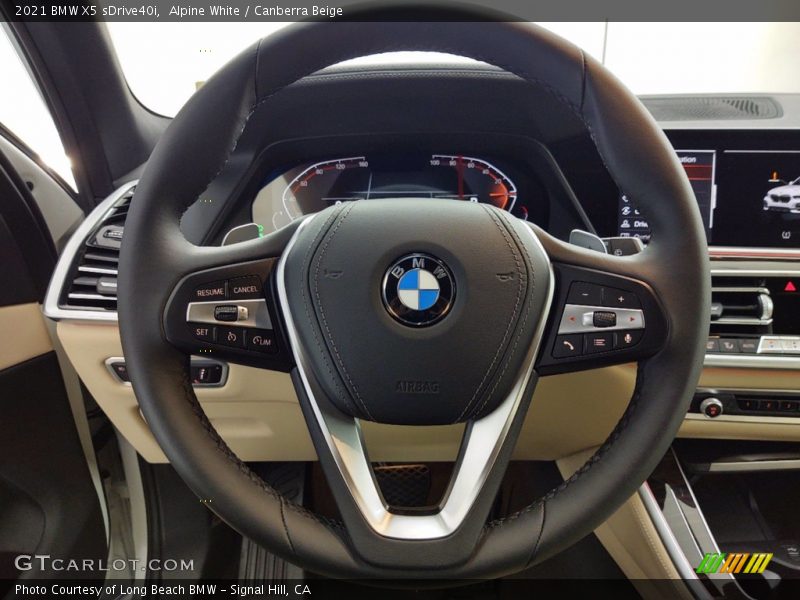 Alpine White / Canberra Beige 2021 BMW X5 sDrive40i