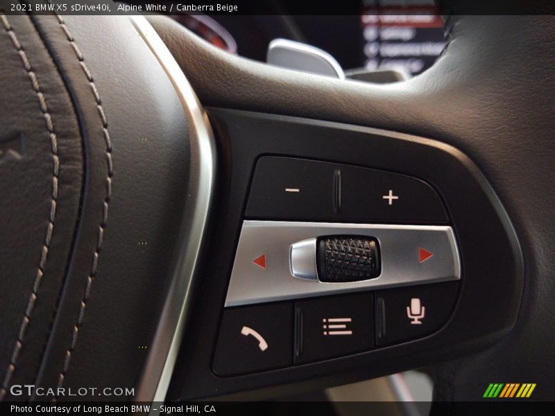 Alpine White / Canberra Beige 2021 BMW X5 sDrive40i