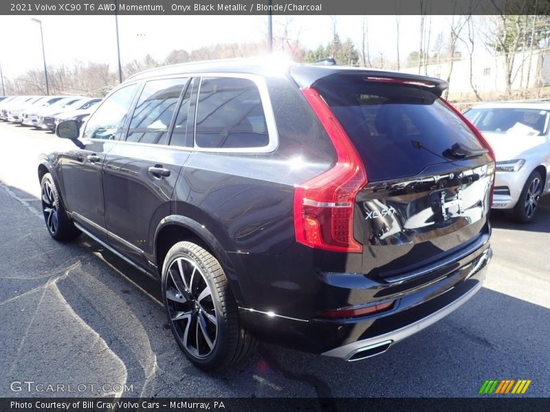 Onyx Black Metallic / Blonde/Charcoal 2021 Volvo XC90 T6 AWD Momentum
