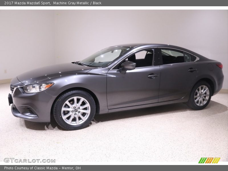 Machine Gray Metallic / Black 2017 Mazda Mazda6 Sport