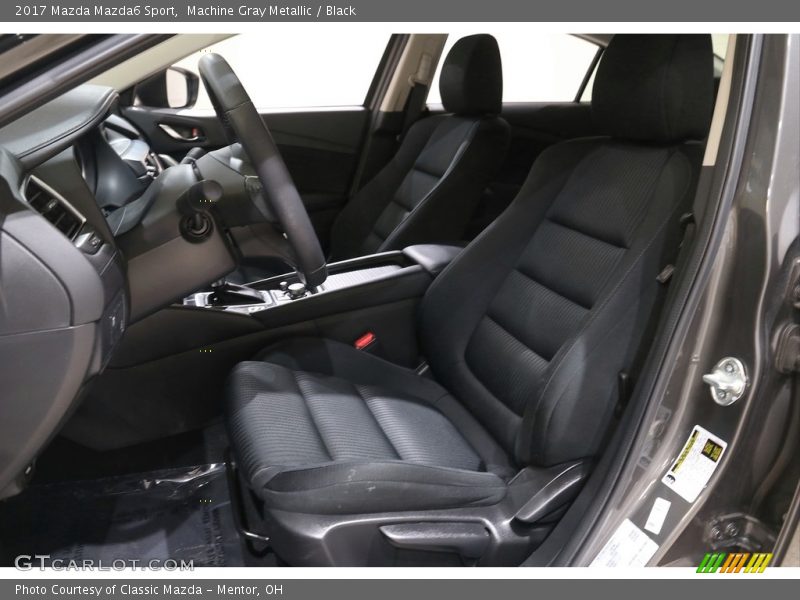 Machine Gray Metallic / Black 2017 Mazda Mazda6 Sport