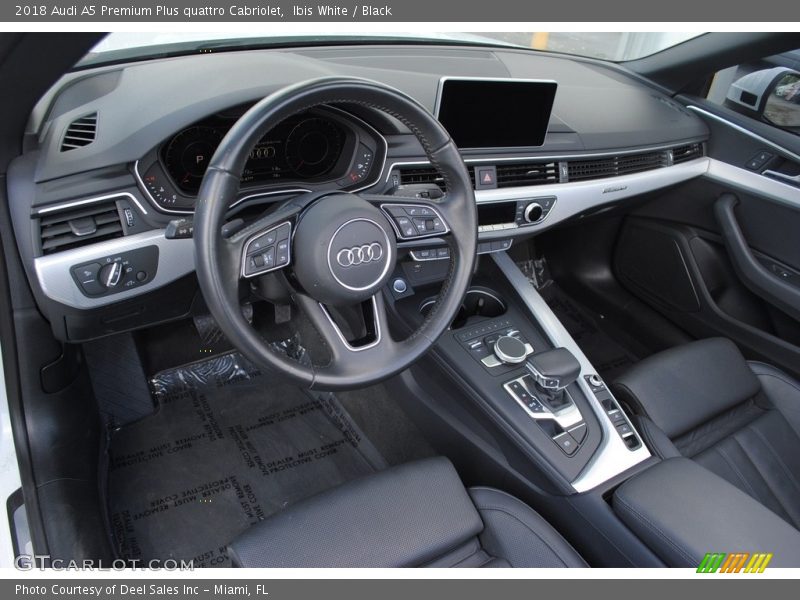  2018 A5 Premium Plus quattro Cabriolet Black Interior