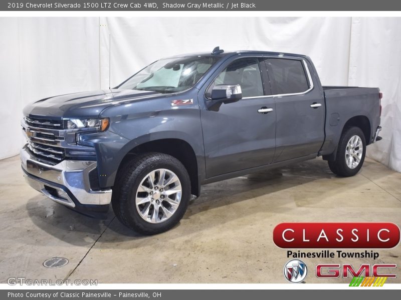 Shadow Gray Metallic / Jet Black 2019 Chevrolet Silverado 1500 LTZ Crew Cab 4WD