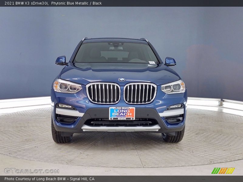 Phytonic Blue Metallic / Black 2021 BMW X3 sDrive30i