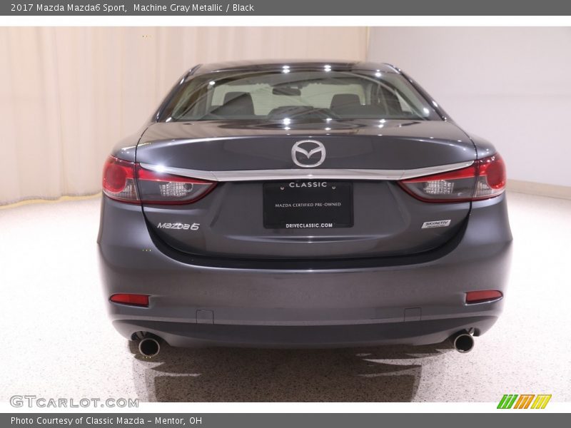 Machine Gray Metallic / Black 2017 Mazda Mazda6 Sport