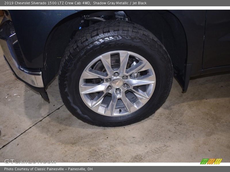 Shadow Gray Metallic / Jet Black 2019 Chevrolet Silverado 1500 LTZ Crew Cab 4WD