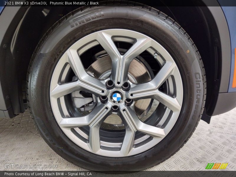 Phytonic Blue Metallic / Black 2021 BMW X3 sDrive30i