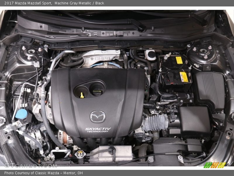 Machine Gray Metallic / Black 2017 Mazda Mazda6 Sport