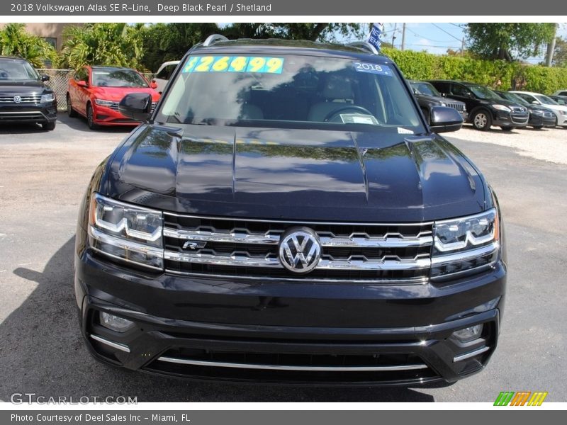 Deep Black Pearl / Shetland 2018 Volkswagen Atlas SE R-Line