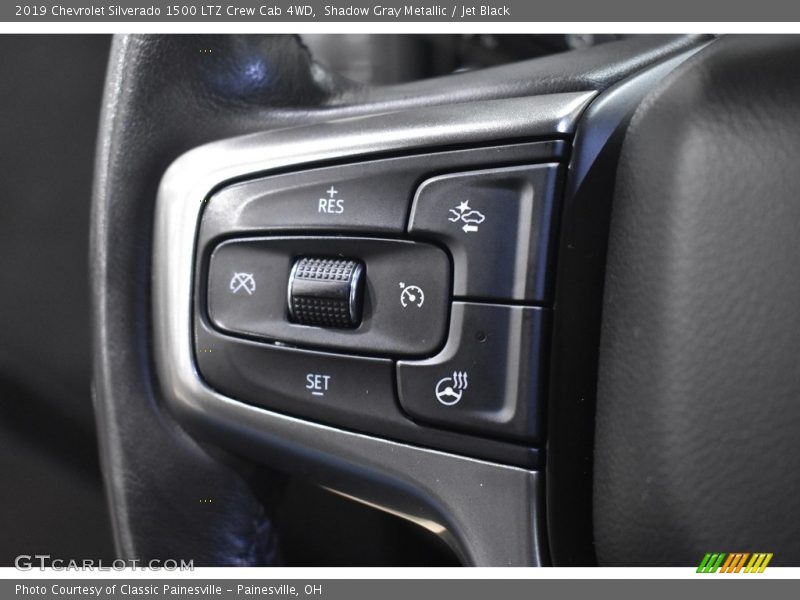 Shadow Gray Metallic / Jet Black 2019 Chevrolet Silverado 1500 LTZ Crew Cab 4WD