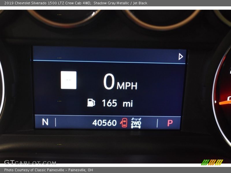 Shadow Gray Metallic / Jet Black 2019 Chevrolet Silverado 1500 LTZ Crew Cab 4WD