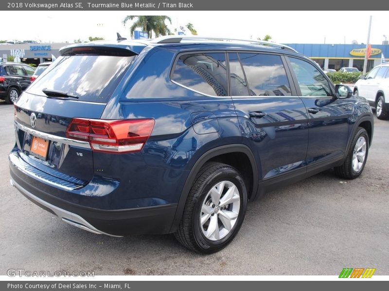 Tourmaline Blue Metallic / Titan Black 2018 Volkswagen Atlas SE