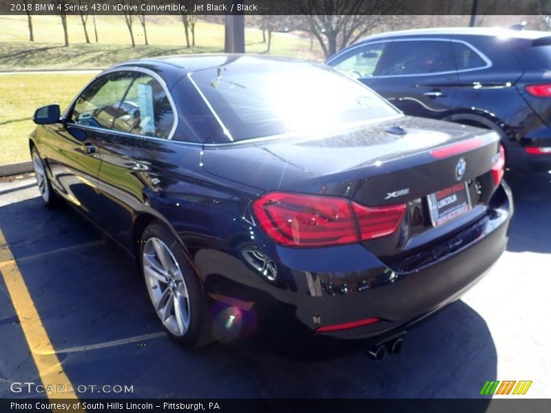 Jet Black / Black 2018 BMW 4 Series 430i xDrive Convertible