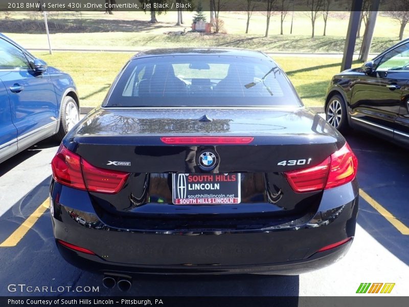 Jet Black / Black 2018 BMW 4 Series 430i xDrive Convertible