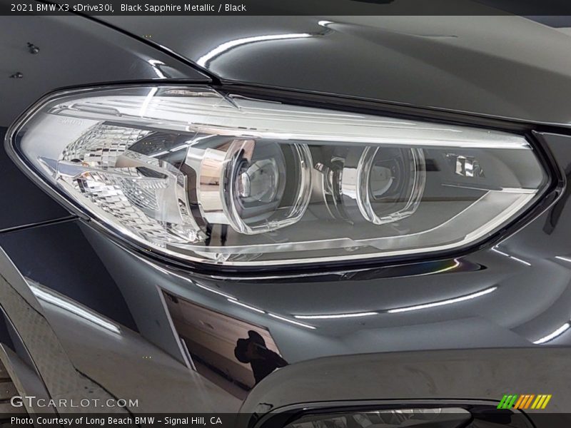 Black Sapphire Metallic / Black 2021 BMW X3 sDrive30i