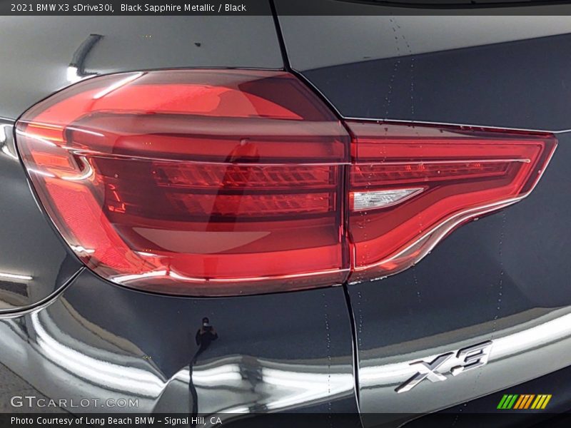 Black Sapphire Metallic / Black 2021 BMW X3 sDrive30i