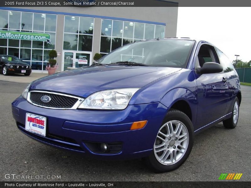 Sonic Blue Metallic / Charcoal/Charcoal 2005 Ford Focus ZX3 S Coupe