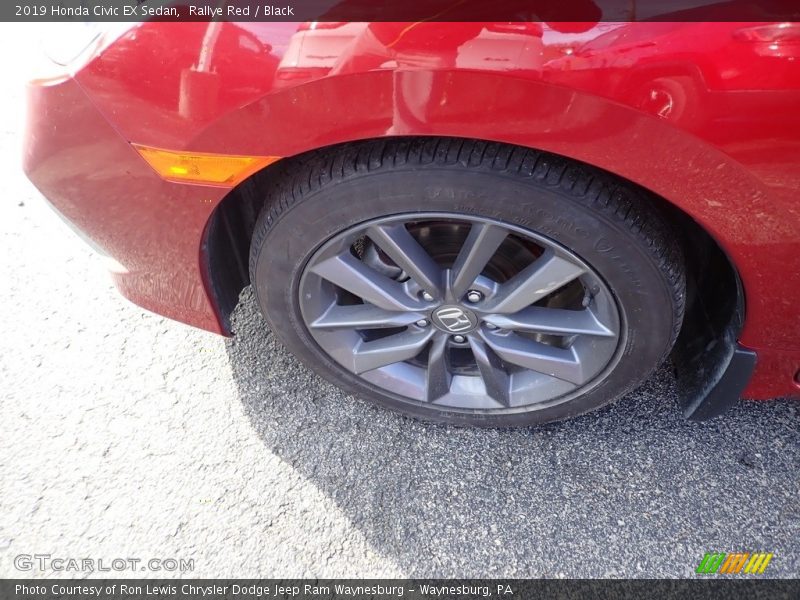 Rallye Red / Black 2019 Honda Civic EX Sedan
